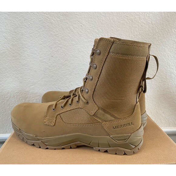 Merrell MQC 2 Tactical Mens 11.5 Electrical Hazard Coyote Air Cushion J099375